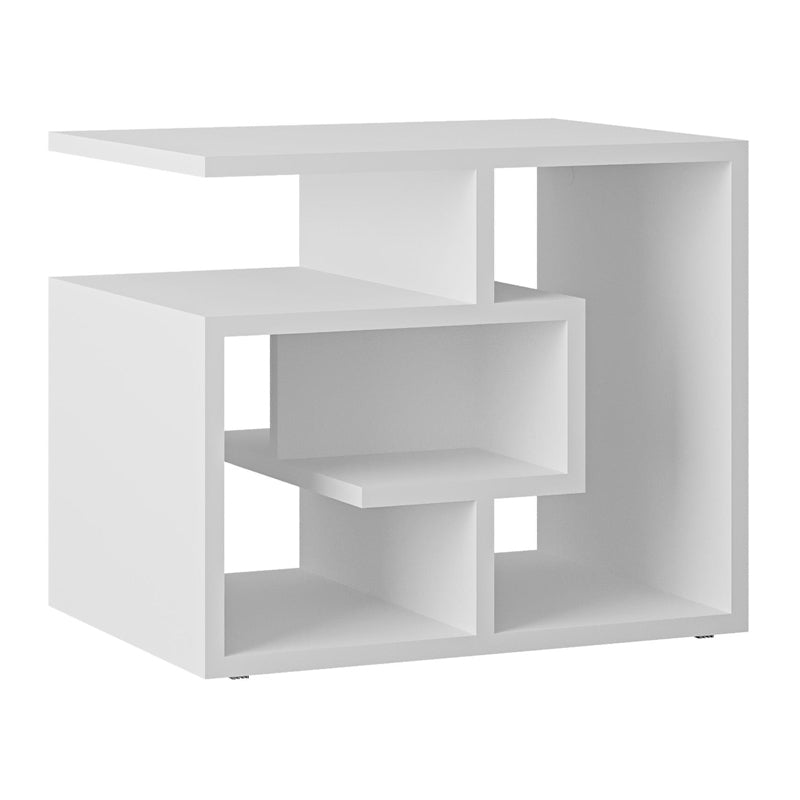 Βοηθητικό τραπεζάκι Labirent Megapap Megapap χρώμα λευκό 54x40x45εκ. - Hippiehome.gr
