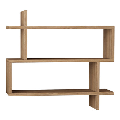 Ραφιέρα τοίχου Paralel Megapap χρώμα sapphire oak 70x22x65εκ. - Hippiehome.gr