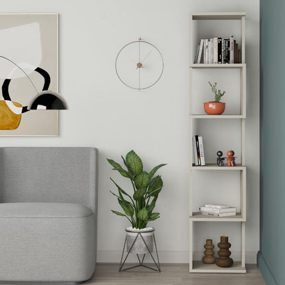 Βιβλιοθήκη Piri Megapap χρώμα sandstone 35x30x161εκ. - Hippiehome.gr