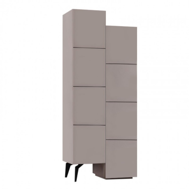 Ντουλάπι κουζίνας/μπάνιου - Παπουτσοθήκη Stair Megapap χρώμα ανοιχτή μόκα 62,2x37,4x156εκ. - Hippiehome.gr