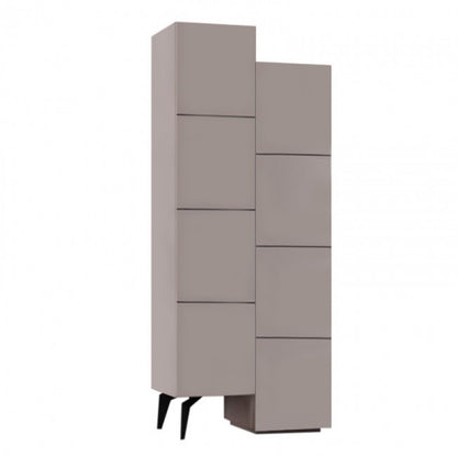 Ντουλάπι κουζίνας/μπάνιου - Παπουτσοθήκη Stair Megapap χρώμα ανοιχτή μόκα 62,2x37,4x156εκ. - Hippiehome.gr