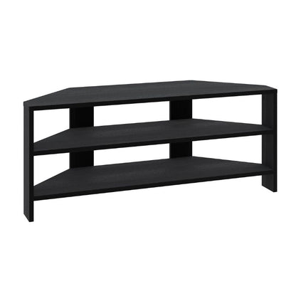 Έπιπλο τηλεόρασης γωνιακό Thales Megapap χρώμα black wood 110x36x45εκ. - Hippiehome.gr
