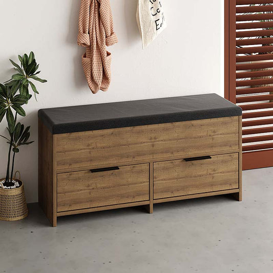 Παπουτσοθήκη Cove Megapap χρώμα ανοιχτό καρυδί 106x34x51,5εκ. - Hippiehome.gr