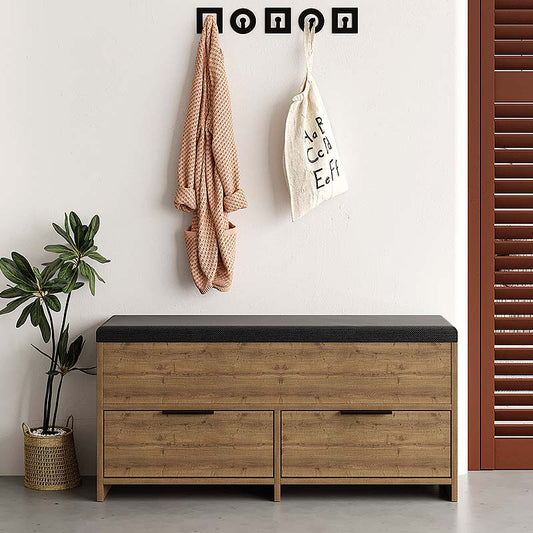 Παπουτσοθήκη Cove Megapap χρώμα ανοιχτό καρυδί 106x34x51,5εκ. - Hippiehome.gr