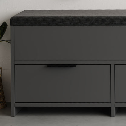 Παπουτσοθήκη Cove Megapap χρώμα ανθρακί 106x34x51,5εκ. - Hippiehome.gr