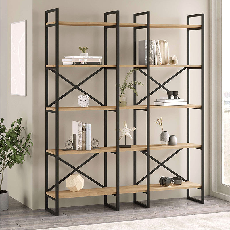 Βιβλιοθήκη Dusan Megapap χρώμα sepet oak 143,5x30x175εκ. - Hippiehome.gr