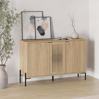 Μπουφές Naive Megapap χρώμα sapphire oak 126x40x80εκ. - Hippiehome.gr