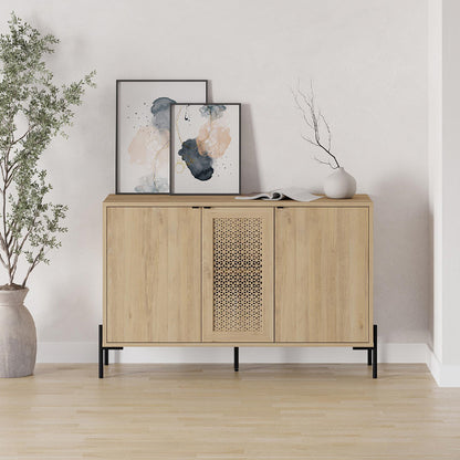 Μπουφές Naive Megapap χρώμα sapphire oak 126x40x80εκ. - Hippiehome.gr