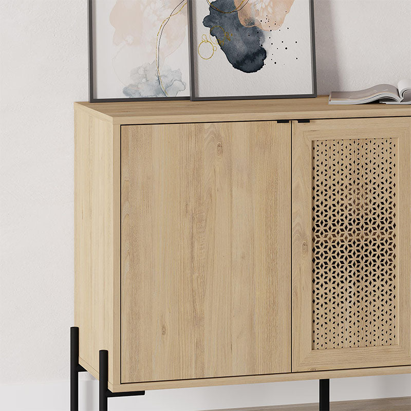 Μπουφές Naive Megapap χρώμα sapphire oak 126x40x80εκ. - Hippiehome.gr