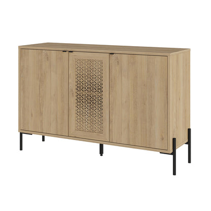 Μπουφές Naive Megapap χρώμα sapphire oak 126x40x80εκ. - Hippiehome.gr