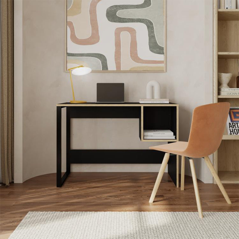 Γραφείο εργασίας Cubo Megapap χρώμα black wood 110x50x75εκ. - Hippiehome.gr