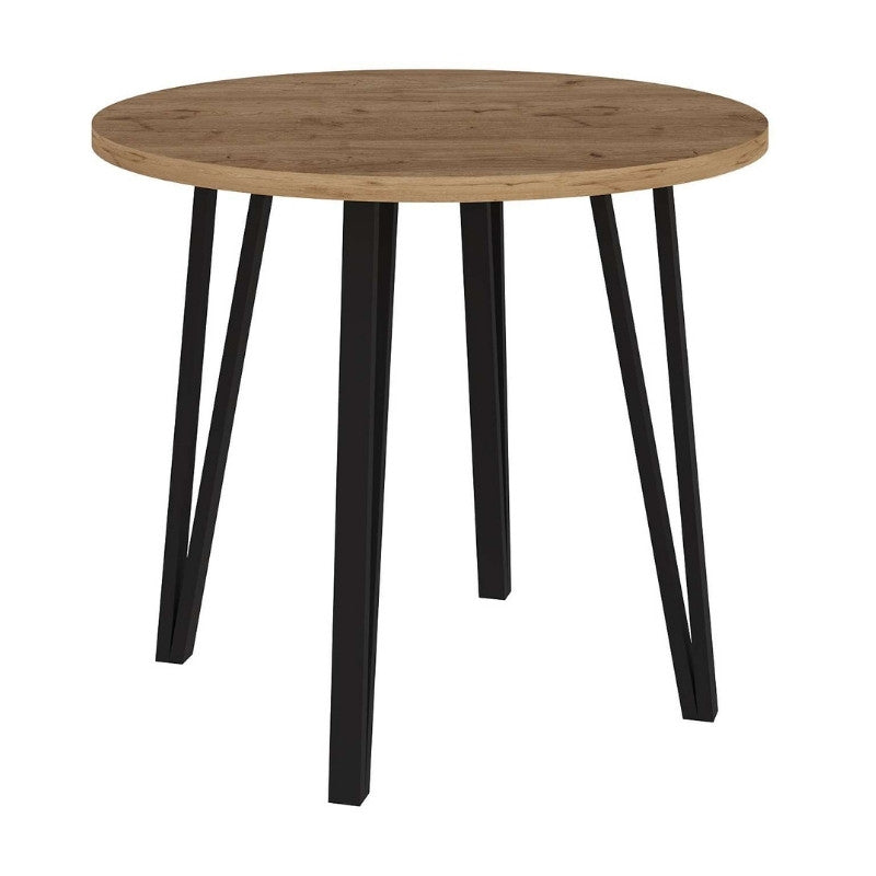 Τραπέζι Xana Megapap χρώμα sepet oak Ø90x77,5εκ. - Hippiehome.gr