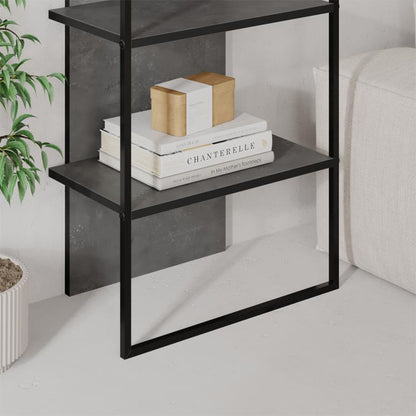 Βιβλιοθήκη Archy Megapap χρώμα γκρι ρετρό 53x31,7x180εκ. - Hippiehome.gr