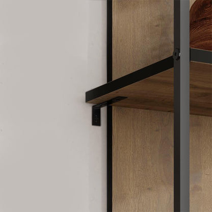 Βιβλιοθήκη Archy Megapap χρώμα ανοιχτό καρυδί 53x31,7x180εκ. - Hippiehome.gr