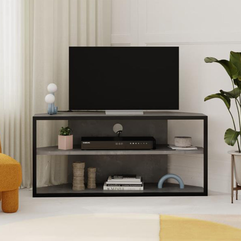 Έπιπλο τηλεόρασης γωνιακό Echo Megapap χρώμα γκρι ρετρό 98x37x45εκ. - Hippiehome.gr