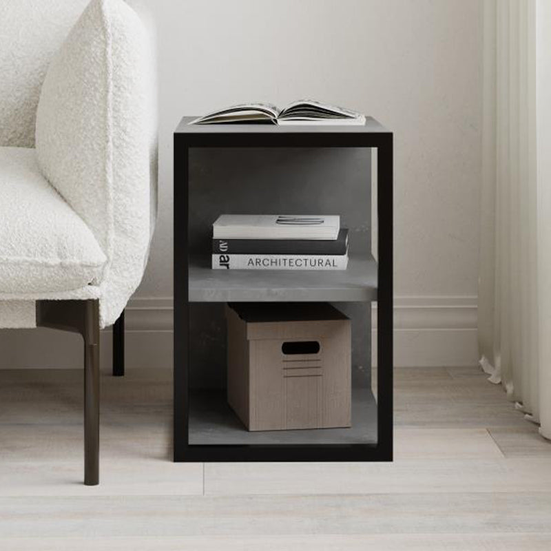 Τραπεζάκι βοηθητικό - Κομοδίνο Echo Megapap χρώμα γκρι ρετρό 30x42x45εκ. - Hippiehome.gr