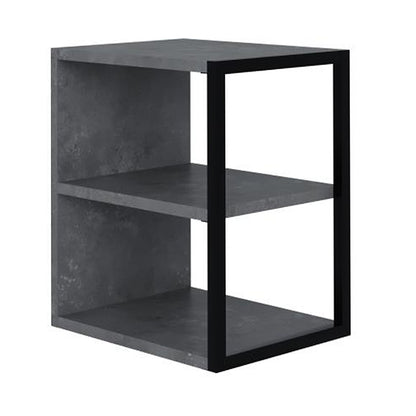 Τραπεζάκι βοηθητικό - Κομοδίνο Echo Megapap χρώμα γκρι ρετρό 30x42x45εκ. - Hippiehome.gr