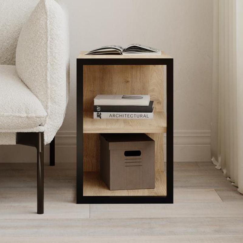 Τραπεζάκι βοηθητικό - Κομοδίνο Echo Megapap χρώμα sapphire oak 30x42x45εκ. - Hippiehome.gr