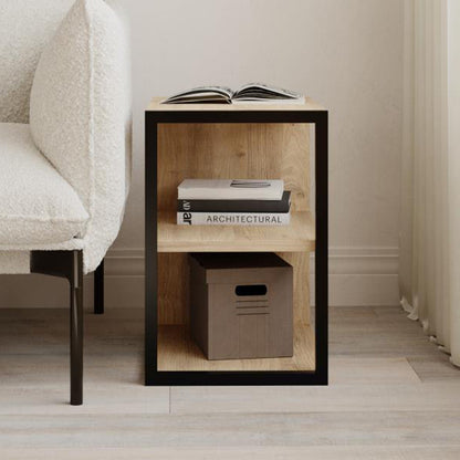 Τραπεζάκι βοηθητικό - Κομοδίνο Echo Megapap χρώμα sapphire oak 30x42x45εκ. - Hippiehome.gr
