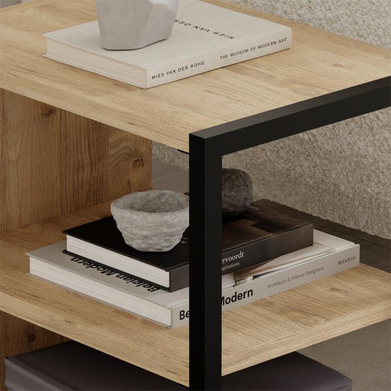 Τραπεζάκι βοηθητικό - Κομοδίνο Echo Megapap χρώμα sapphire oak 30x42x45εκ. - Hippiehome.gr