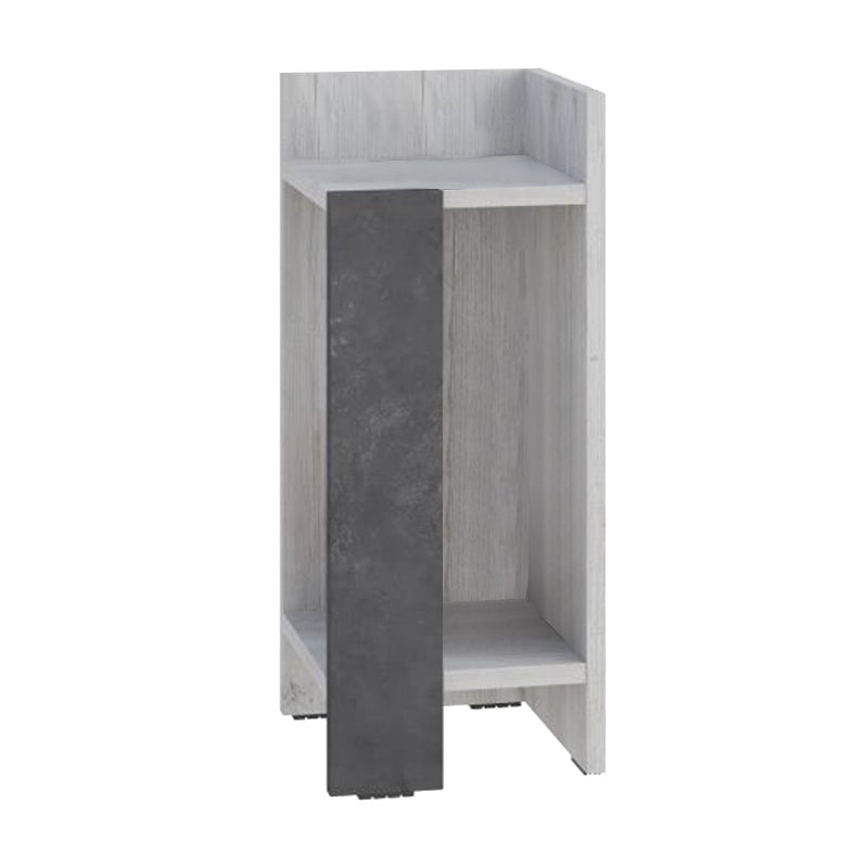 Κομοδίνο Elos Megapap δεξί χρώμα λευκό αντικέ - γκρι ρετρό 25x27x60εκ. - Hippiehome.gr