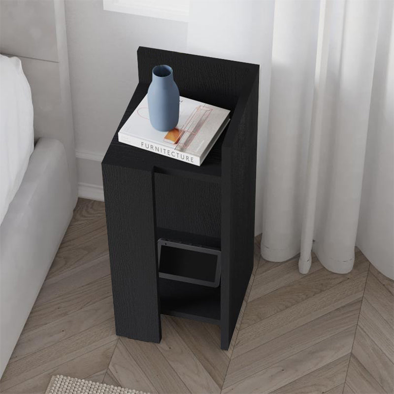 Κομοδίνο Elos Megapap δεξί χρώμα black wood 25x27x60εκ. - Hippiehome.gr