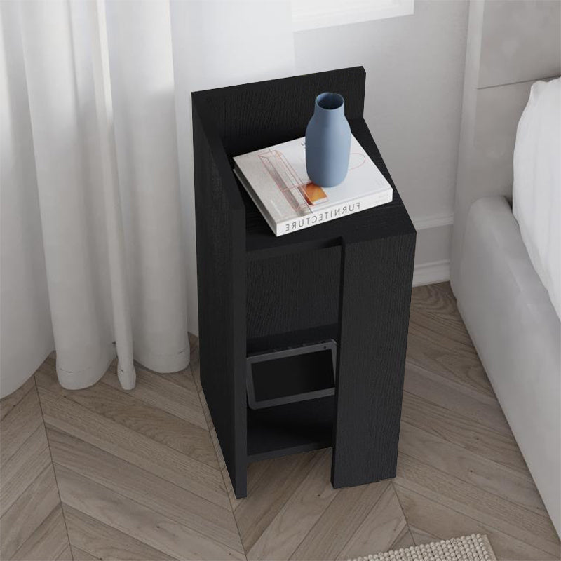 Κομοδίνο Elos Megapap αριστερό χρώμα black wood 25x27x60εκ. - Hippiehome.gr