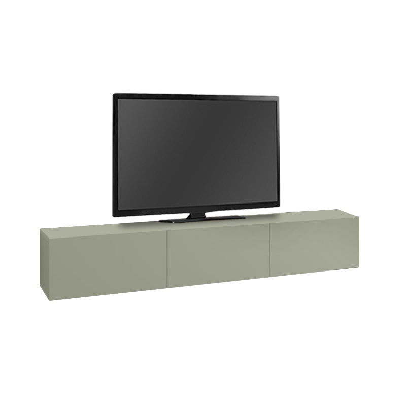 Έπιπλο τηλεόρασης επιτοίχιο Francy Megapap χρώμα ash green 180x30x30εκ. - Hippiehome.gr