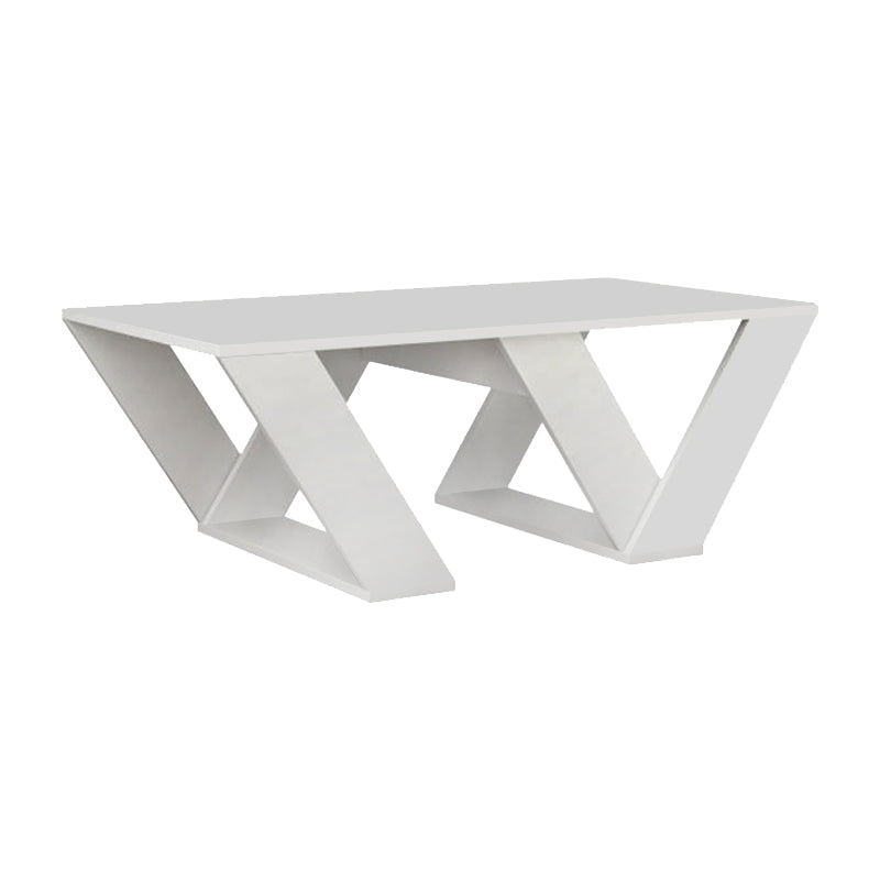 Τραπεζάκι σαλονιού Pipra Megapap χρώμα λευκό 110x60x40εκ. - Hippiehome.gr