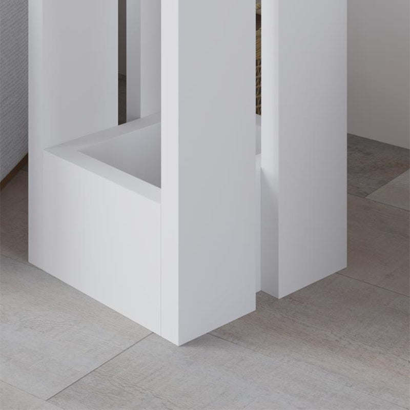 Τραπεζάκι βοηθητικό Tasos Megapap χρώμα λευκό 30x30x50,3εκ. - Hippiehome.gr