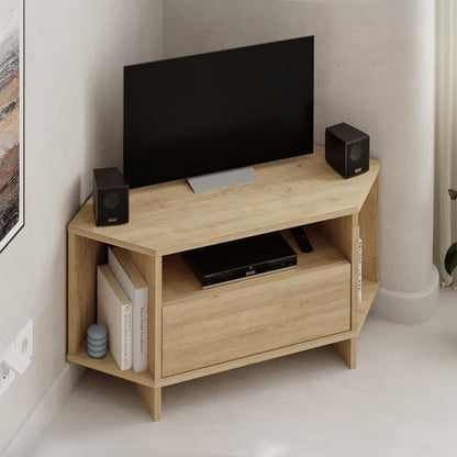 Έπιπλο τηλεόρασης γωνιακό Viva Megapap χρώμα sapphire oak 95,7x35,4x45εκ. - Hippiehome.gr