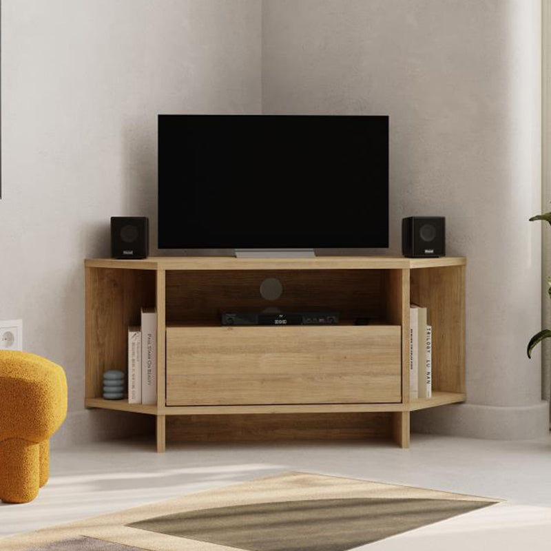 Έπιπλο τηλεόρασης γωνιακό Viva Megapap χρώμα sapphire oak 95,7x35,4x45εκ. - Hippiehome.gr