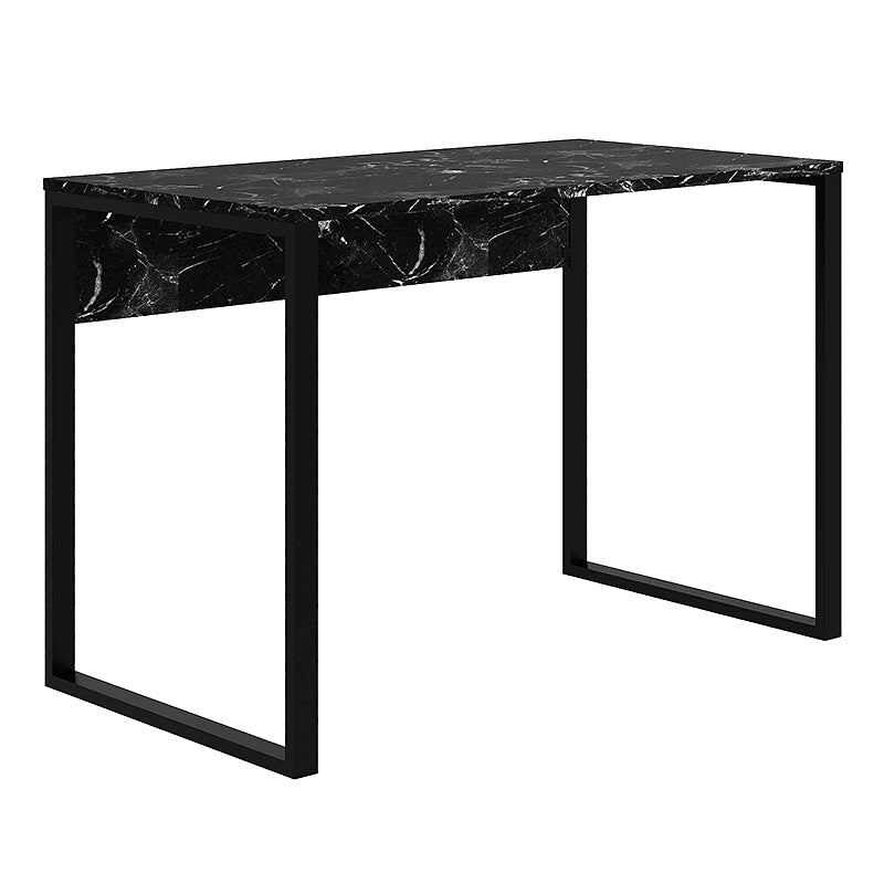 Γραφείο εργασίας Inna Megapap χρώμα μαύρο εφέ μαρμάρου 100x60x75εκ. - Hippiehome.gr