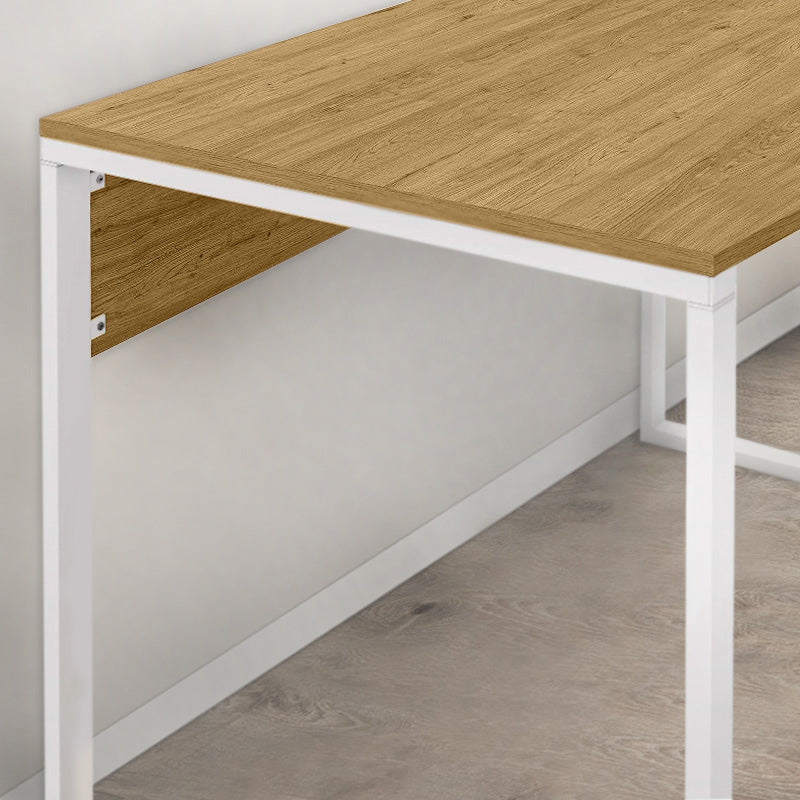 Γραφείο εργασίας Inna Megapap χρώμα sapphire oak - λευκό 100x60x75εκ. - Hippiehome.gr