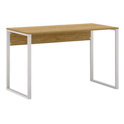 Γραφείο εργασίας Inna Megapap χρώμα sapphire oak - λευκό 100x60x75εκ. - Hippiehome.gr