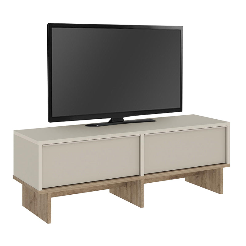 Έπιπλο τηλεόρασης Yuki Megapap χρώμα sandstone - sepet oak 118x35x40,6εκ. - Hippiehome.gr