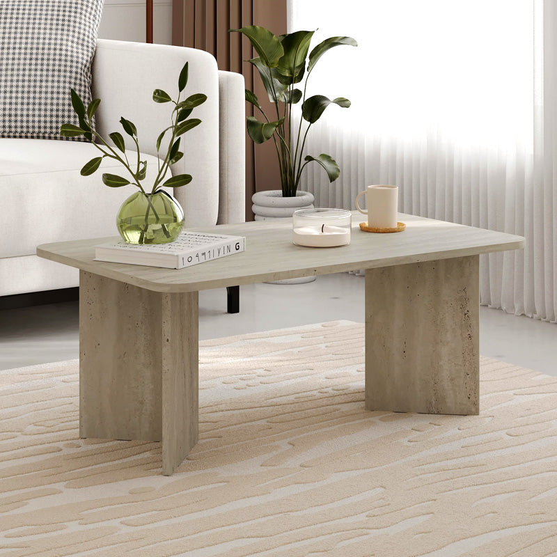Τραπεζάκι σαλονιού Sam Megapap χρώμα neo travertine 100x60x41,8εκ. - Hippiehome.gr