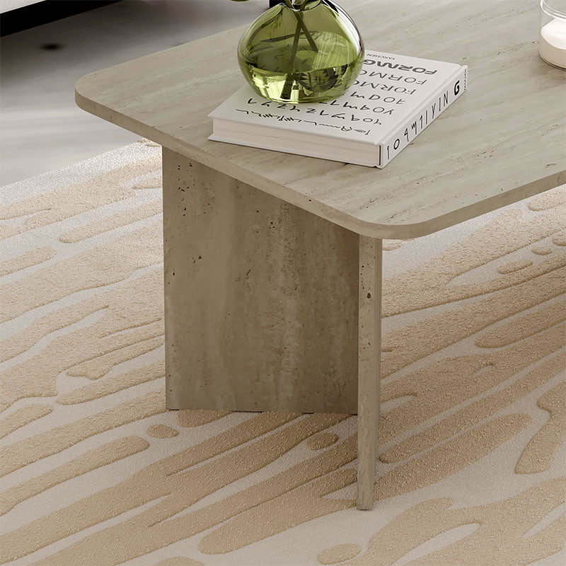 Τραπεζάκι σαλονιού Sam Megapap χρώμα neo travertine 100x60x41,8εκ. - Hippiehome.gr