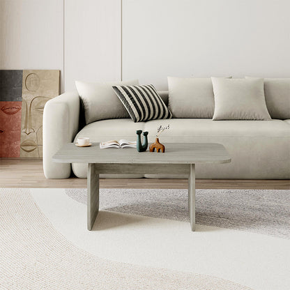 Τραπεζάκι σαλονιού Pietra Megapap χρώμα neo travertine 100x60x41,8εκ. - Hippiehome.gr