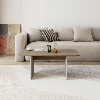 Τραπεζάκι σαλονιού Pietra Megapap χρώμα sepet oak - sandstone 100x60x41,8εκ. - Hippiehome.gr