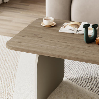 Τραπεζάκι σαλονιού Pietra Megapap χρώμα sepet oak - sandstone 100x60x41,8εκ. - Hippiehome.gr