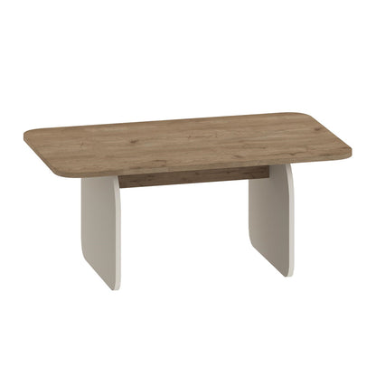 Τραπεζάκι σαλονιού Pietra Megapap χρώμα sepet oak - sandstone 100x60x41,8εκ. - Hippiehome.gr