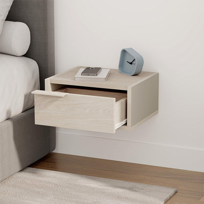 Κομοδίνο επιτοίχιο Eco Megapap χρώμα sandstone - light oak 40x33x18,5εκ. - Hippiehome.gr