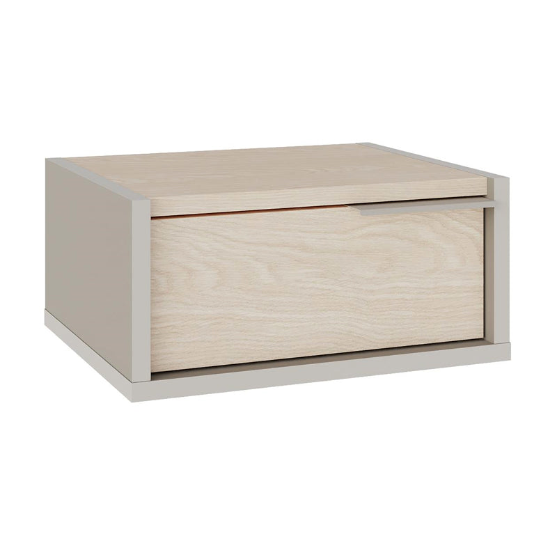 Κομοδίνο επιτοίχιο Eco Megapap χρώμα sandstone - light oak 40x33x18,5εκ. - Hippiehome.gr