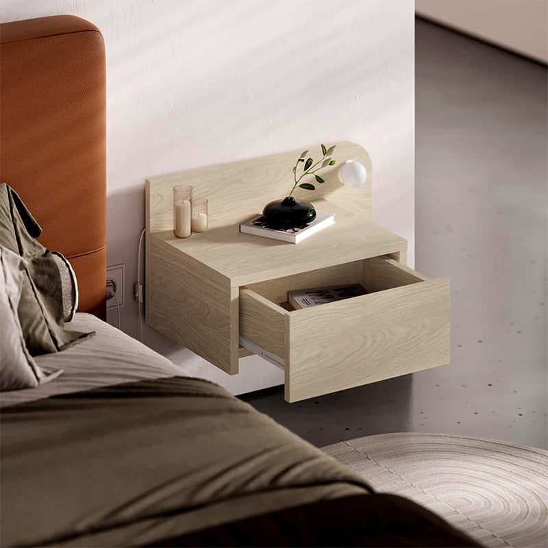 Κομοδίνο επιτοίχιο Dotta Megapap με LED χρώμα light oak 52x33,6x28εκ. - Hippiehome.gr