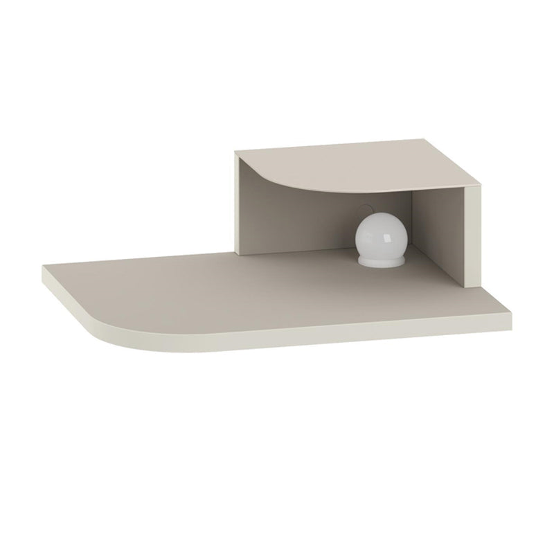 Κομοδίνο επιτοίχιο Luno Megapap με LED χρώμα sandstone 40x30x16,2εκ. - Hippiehome.gr