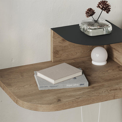 Κομοδίνο επιτοίχιο Luno Megapap με LED χρώμα sepet oak 40x30x16,2εκ. - Hippiehome.gr