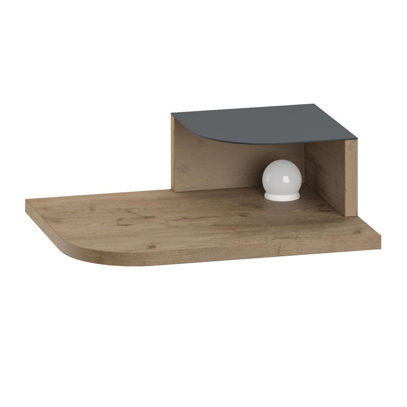 Κομοδίνο επιτοίχιο Luno Megapap με LED χρώμα sepet oak 40x30x16,2εκ. - Hippiehome.gr