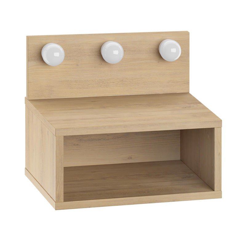 Κομοδίνο επιτοίχιο Treo Megapap με LED χρώμα sapphire oak 40x30x33,8εκ. - Hippiehome.gr