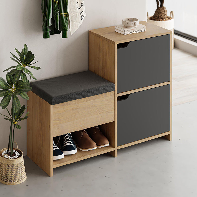 Παπουτσοθήκη Haven Megapap χρώμα sapphire oak - ανθρακί 101x35x80,4εκ. - Hippiehome.gr